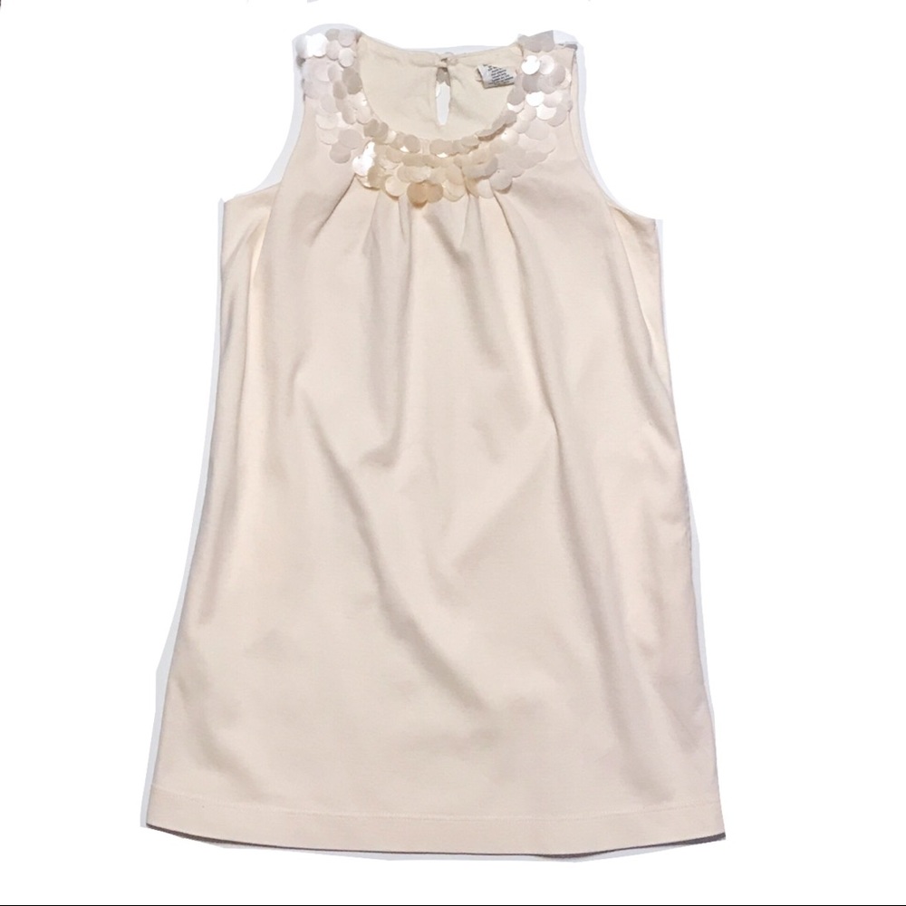 🆕 Crewcuts J. Crew Ivory Sequin Neck Dress